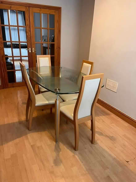 Photo of free Dinning table with 4 chairs (Gwersylt) #1