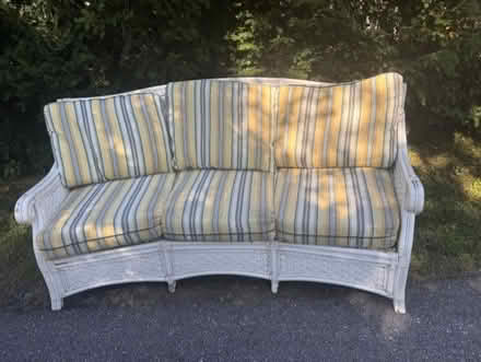 Photo of free Curb Alert - Wicker Couch (217 List Ave Pasadena) #1