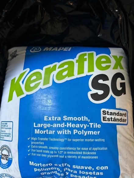Photo of free Almost full bag of tile mortar (Ballard) #1