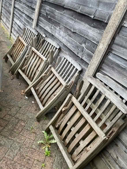 Photo of free Wooden garden chairs (Heald Green SK8 3) #3
