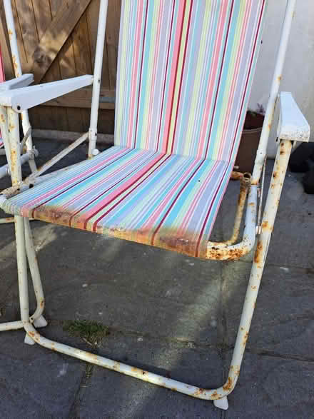 Photo of free Fold up garden chairs (Seaside BN22) #2