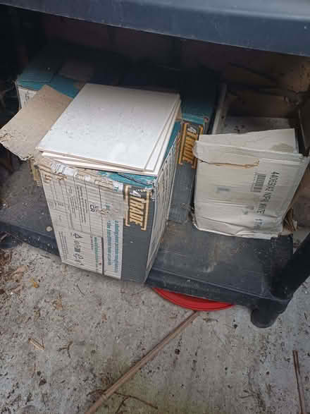 Photo of free 4 boxes of white tiles (Wood Green N22) #1