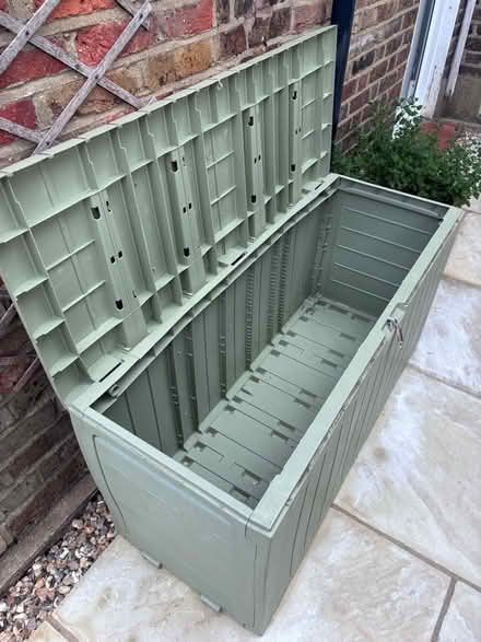 Photo of free Plastic garden bench/box (South Norwood SE25) #1
