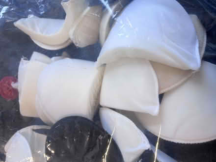 Photo of free Large bag of covered shoulder pads, black and white (East Croydon CR0) #2