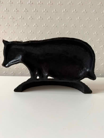 Photo of free Cast iron badger doorstop (Salford M30) #2