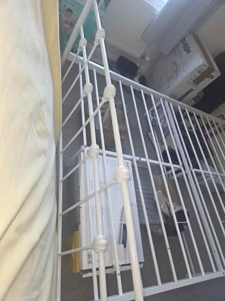 Photo of free White metal double bed (Great Leighs CM3) #2