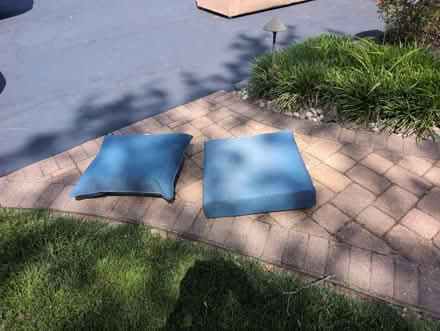Photo of free Ourdoor Cushions - Blue (Buckingham, PA 18902) #3