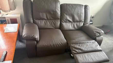 Photo of free Manual 2-Seater Recliner Sofa Brown (NR28) #3