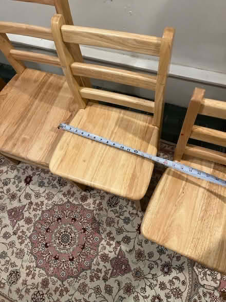 Photo of free 4 Wooden Montessori Children Chairs (South Evanston) #4