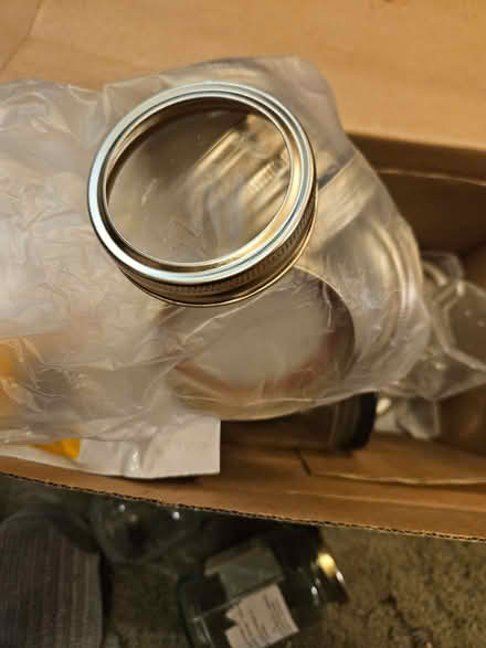 Photo of free Glass jars, lids, jam jar covers (Loughborough LE11) #4
