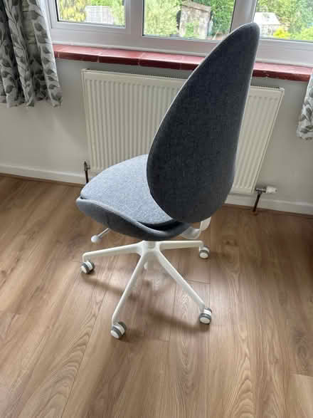 Photo of free Grey desk chair on casters (Burpham, Guildford) #2