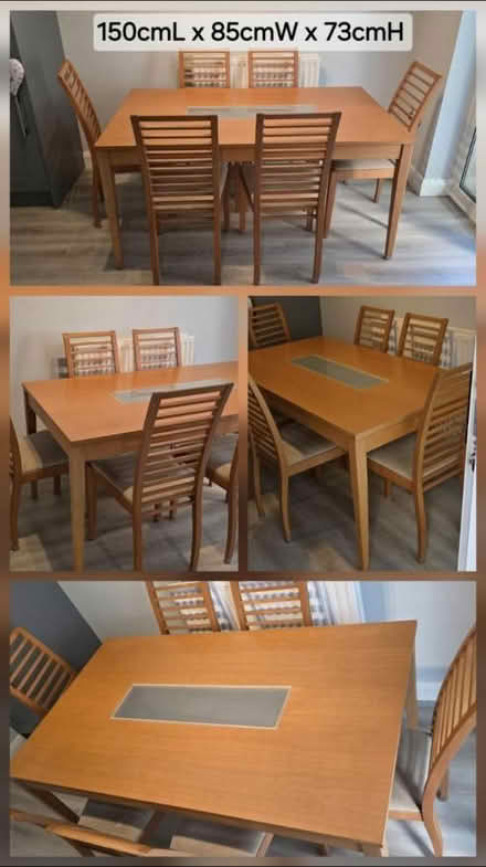 Photo of free Table and 6 chairs (DE7) #1