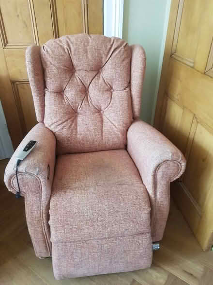 Photo of free Pink reclining chair (Askew Road W12) #1
