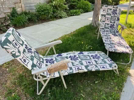 Photo of free 2 foldable lawn chairs (Westboro, ottawa) #1