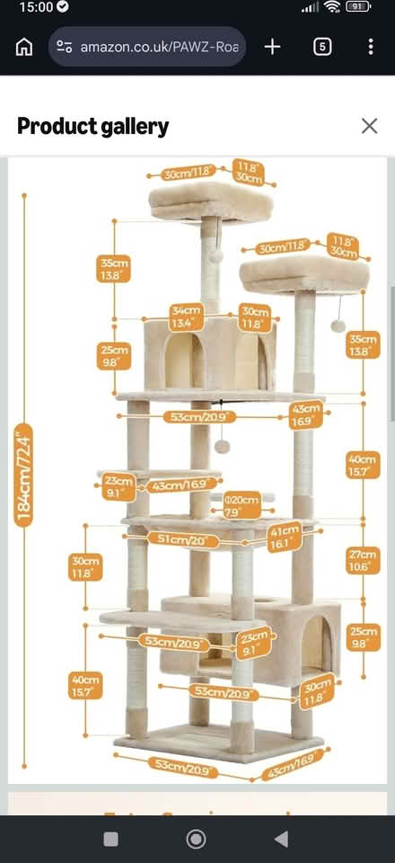 Photo of free Used cat tree (Killiney) #2
