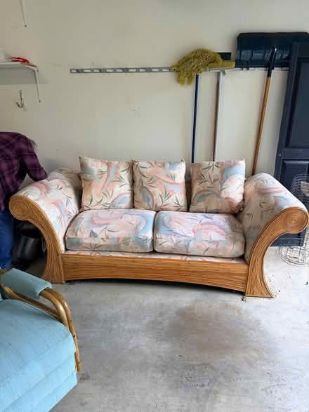 Photo of free Rattan loveseat (West Chester) #1