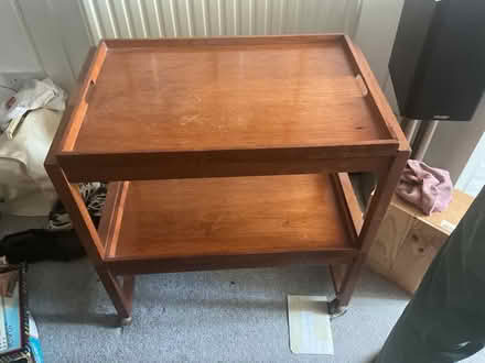 Photo of free Wooden tray table/trolley (Stoke, Plymouth) #1