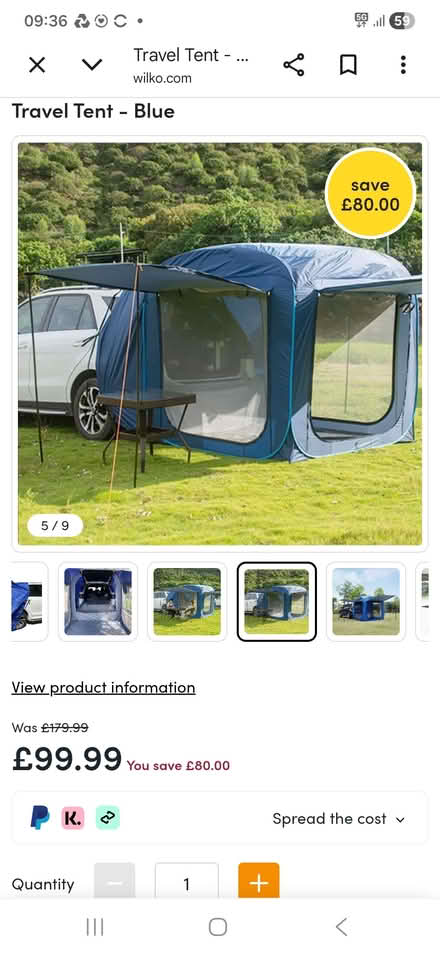 Photo of Car camping tent (Halifax HX1) #1