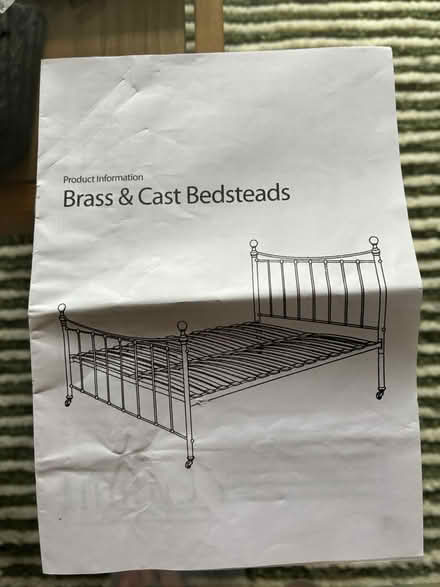 Photo of free Single bed frame metal, cream colour (Strawberry Hill TW1) #3