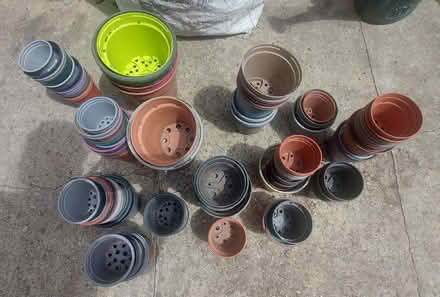 Photo of free Assorted small and small medium plastic plant pots (Seven Sisters N15) #1