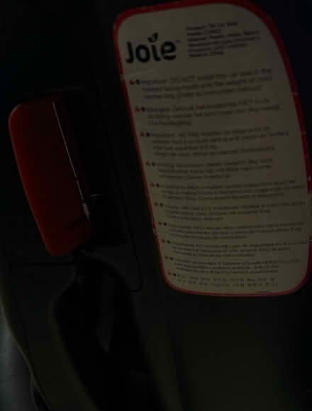 Photo of free Car seat newborn to 12years (Tower Hamlets E3 Bow Church) #3