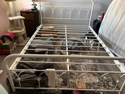 Photo of free Queen Metal Bedframe (87102) #2