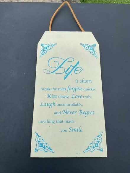 Photo of free Wooden Wall Plaque (RG30 Tilehurst) #1