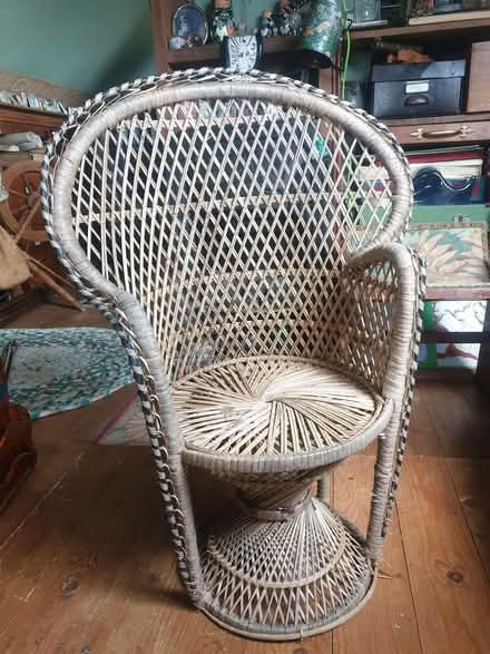 Photo of free Small Wicker Chair - Décor Only (Breadsall DE21) #1