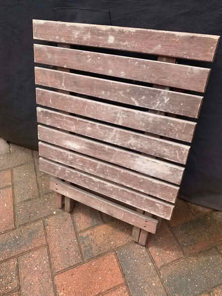 Photo of free Small folding garden table (Shevington Vale WN6) #1