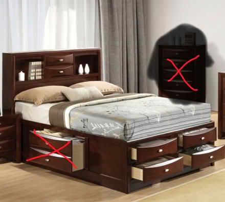 Photo of free Queen Bed and Queen Mattress (Hillview area) #1