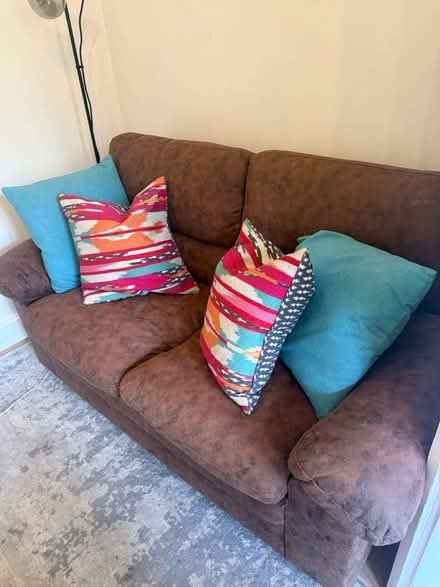 Photo of free Faux leather sofa set (Woking) #4