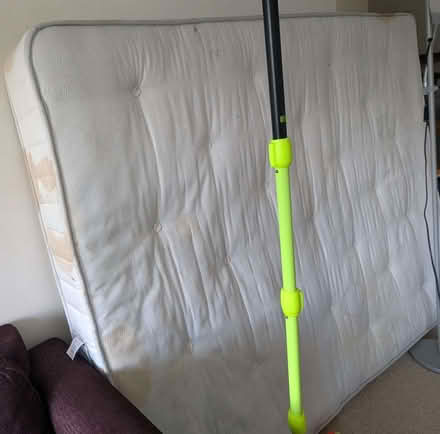 Photo of free king size bed frame + mattress (Worton TW7) #4