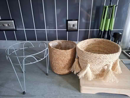 Photo of free 2 Basketsand 1 Small Plant Stand (DE11) #1