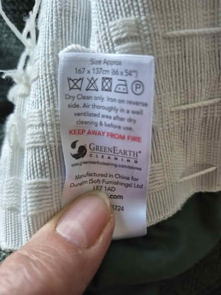 Photo of free Pair Of Dark Sage Green Curtains (CT1) #3