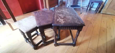Photo of free Solid wood nest of tables (Gregson Road, Lancaster) #2