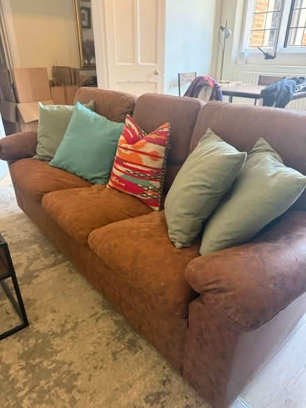 Photo of free Faux leather sofa set (Woking) #2