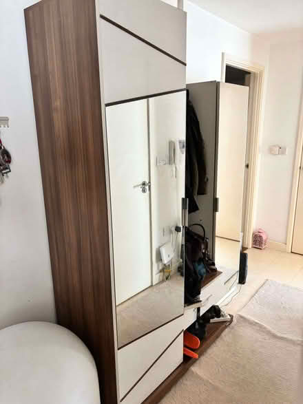 Photo of free Shoe and Jacket Cabinet with mirror (North Road N7) #1