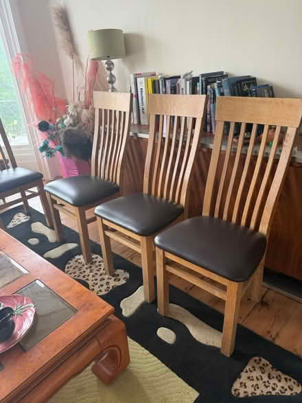 Photo of free 6 large kitchen chairs (St Leonard's Tn38) #1