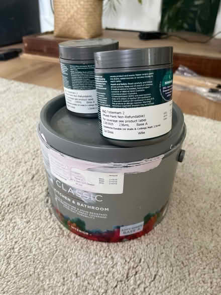 Photo of free Pink/lilac paint about 2.5l (Mildmay N1) #1