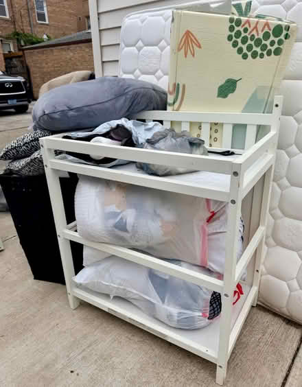 Photo of free Random furniture in alley (West Ridge neighborhood) #4