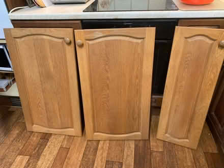 Photo of free 3 Solid wood cupboard doors (Batch Farm BA3) #1