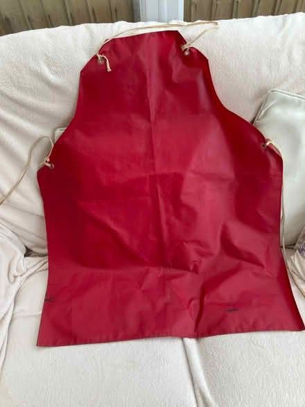 Photo of free Red pvc apron. One size (Rothley LE7) #1
