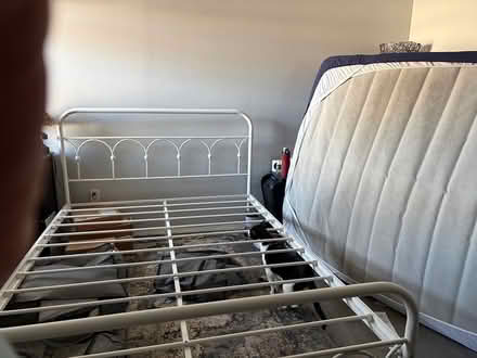 Photo of free Queen Metal Bedframe (87102) #4