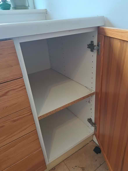 Photo of free IKEA kitchen units plus worktop, currently used in a craft r (Steyning BN44) #3