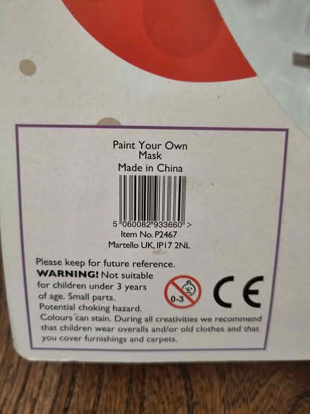 Photo of free Paint your own mask kit (Henleaze Ward BS9) #3