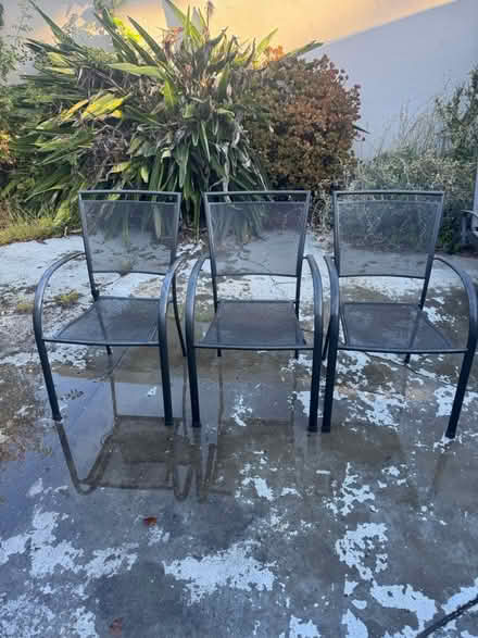 Photo of free 3 patio chairs (San Jose California) #1