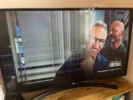 Photo of free Tv with broken screen (Brookwood GU24) #1