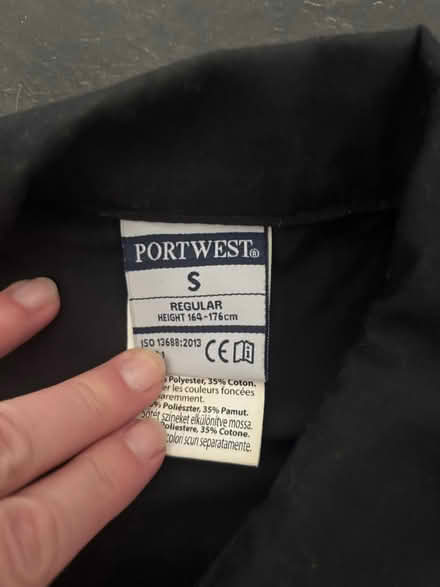 Photo of free Black overalls boiler suit size small (Catton NR6) #3