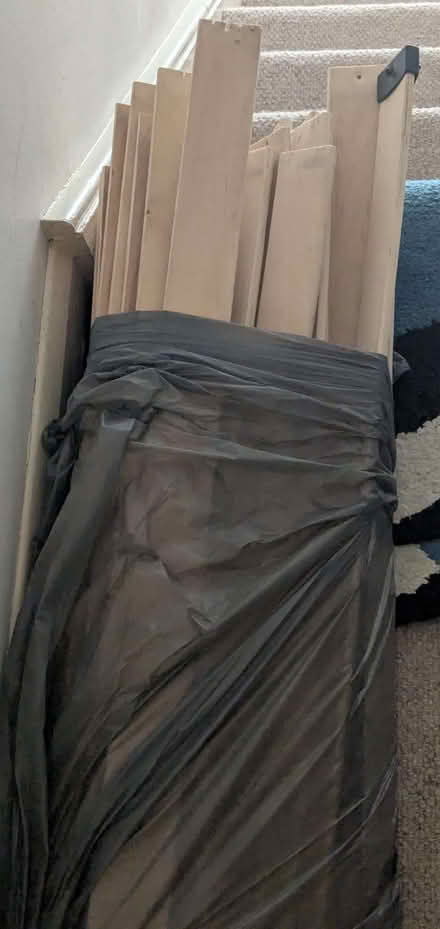 Photo of free king size bed frame + mattress (Worton TW7) #2