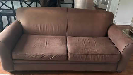 Photo of free Brown Fabric Sofa and Loveseat (North Nashua) #1